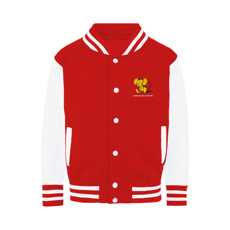 Baby banana monkey Varsity Jacket