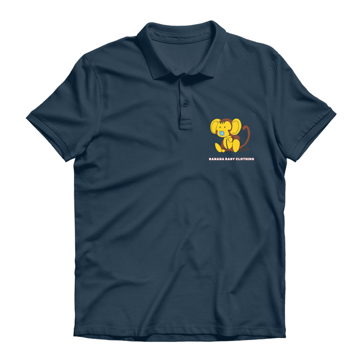 Baby banana monkey Premium Adult Polo Shirt