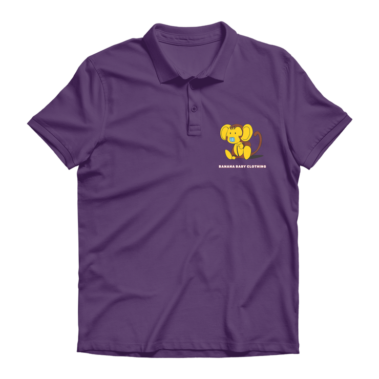Baby banana monkey Premium Adult Polo Shirt