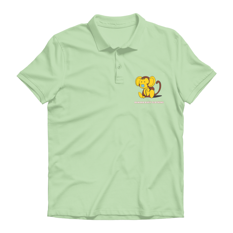 Baby banana monkey Premium Adult Polo Shirt