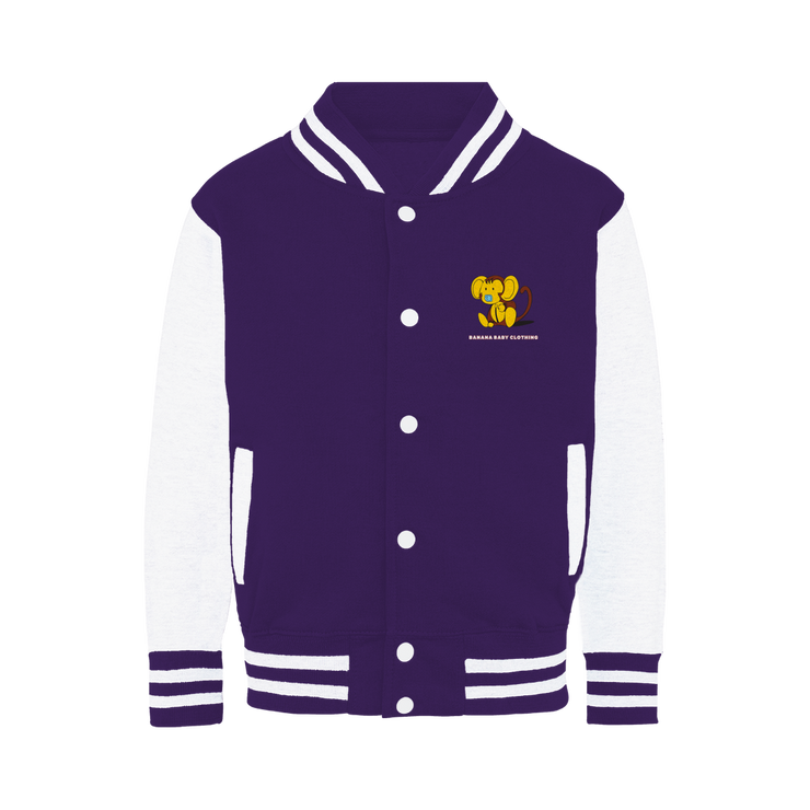 Baby banana monkey Varsity Jacket