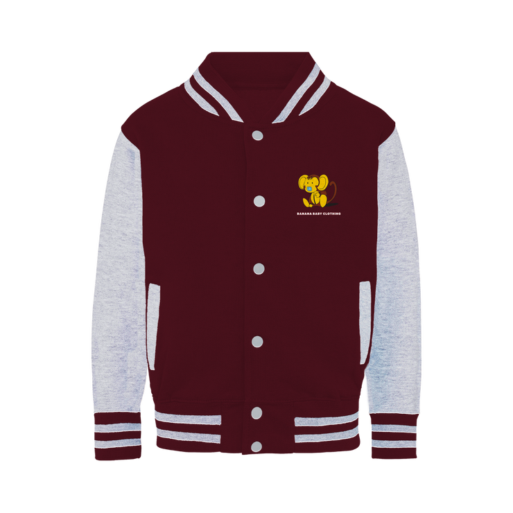 Baby banana monkey Varsity Jacket
