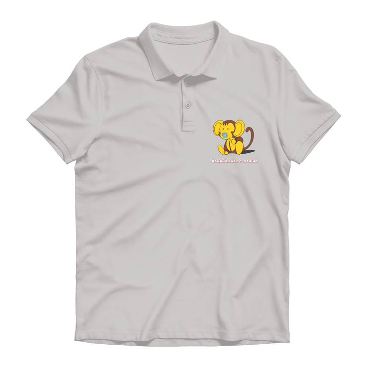 Baby banana monkey Premium Adult Polo Shirt