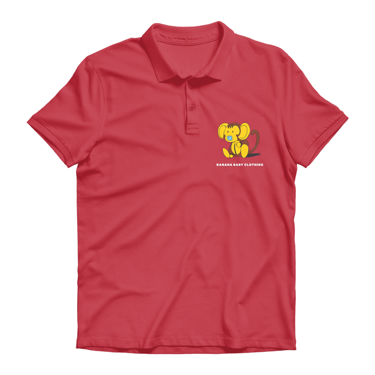 Baby banana monkey Premium Adult Polo Shirt