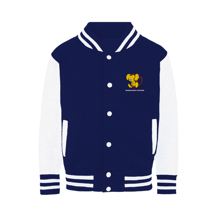 Baby banana monkey Varsity Jacket