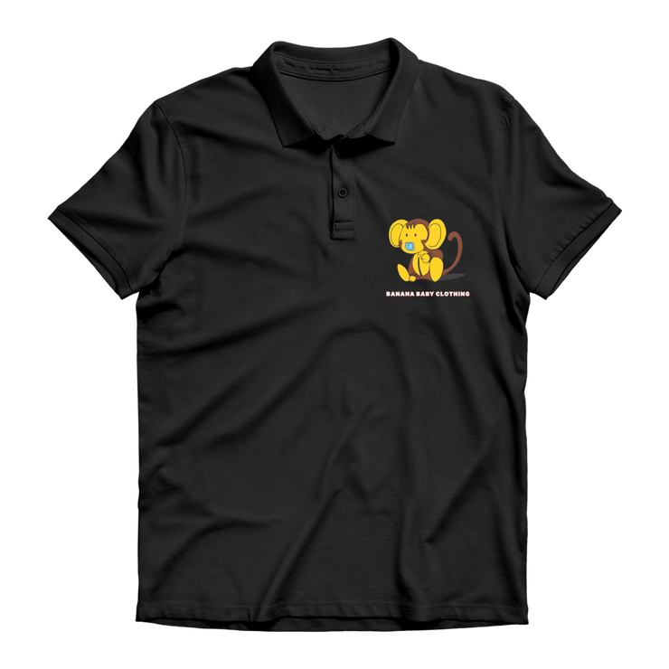 Baby banana monkey Premium Adult Polo Shirt