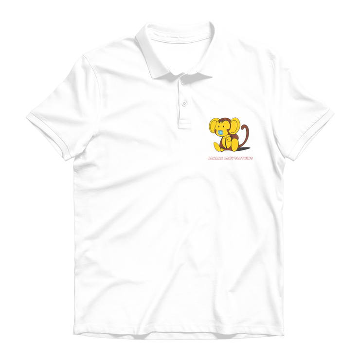 Baby banana monkey Premium Adult Polo Shirt
