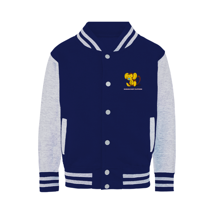 Baby banana monkey Varsity Jacket