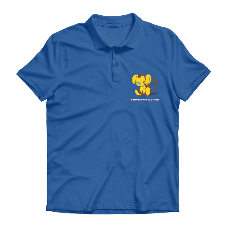 Baby banana monkey Premium Adult Polo Shirt